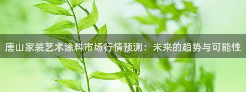 和记app官网登录：唐山家装艺术涂料市场行情预测：未来的趋势与可能性